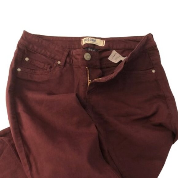 Garage stretch burgundy skinny jeans size 1 - Picture 5 of 9